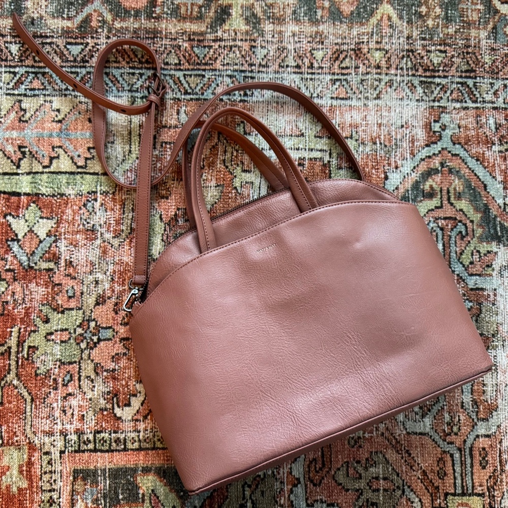 Matt and Nat Ville Vegan Satchel - Dusty Rose